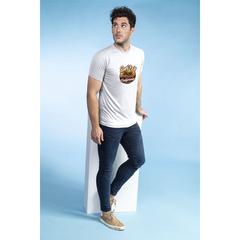 Vue T-Shirt Adulte Tecnic Dinamic de couleur blanc| Krokrodeal
