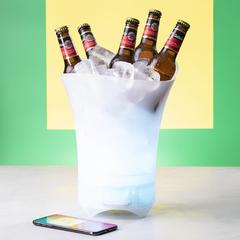 Vue Seau Glaçons Haut-Parleurs Trobel de couleur blanc| Krokrodeal
