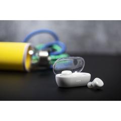 Vue Écouteurs Merkus de couleur blanc| Krokrodeal