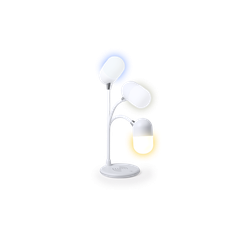 Vue Lampe Multifonction Lerex de couleur blanc| Krokrodeal