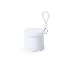 Vue Porte-Clés Poncho Birtox de couleur blanc| Krokrodeal