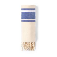 Vue Paréo Serviette Yistal de couleur bleu| Krokrodeal