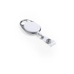 Vue Porte Badge Napper de couleur blanc| Krokrodeal
