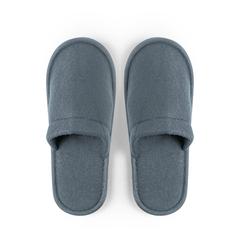 Vue Pantoufles Tarkun de couleur gris| Krokrodeal