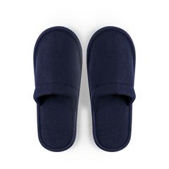 Vue Pantoufles Tarkun de couleur bleu| Krokrodeal