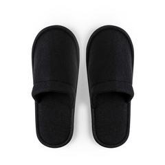 Vue Pantoufles Tarkun de couleur noir| Krokrodeal