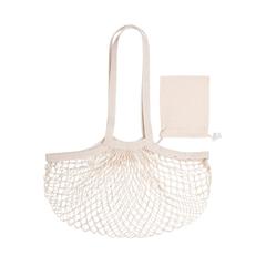 Vue Sac Pliable Nacry de couleur beige| Krokrodeal
