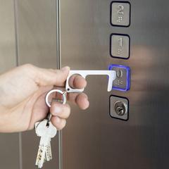Vue Porte-Clés Anticontact Bigox de couleur gris| Krokrodeal