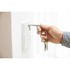 Vue Porte-Clés Anticontact Bigox de couleur gris| Krokrodeal