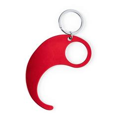 Vue Porte-Clés Anticontact Kozko de couleur rouge| Krokrodeal