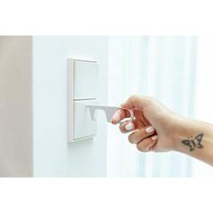 Vue Porte-Clés Antibacterienne Anticontact Riken de couleur blanc| Krokrodeal