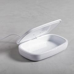 Vue Boîte Stérilisateur UV Chargeur Halby de couleur blanc| Krokrodeal