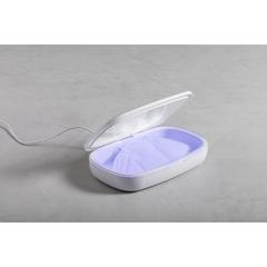 Vue Boîte Stérilisateur UV Chargeur Halby de couleur blanc| Krokrodeal