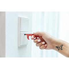 Vue Porte-Clés Anticontact Cimak de couleur gris| Krokrodeal