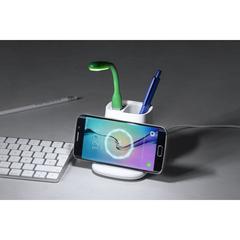 Vue Porte-Crayons Multifonction Pekon de couleur blanc| Krokrodeal