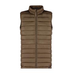 Vue Gilet Rostol de couleur marron| Krokrodeal