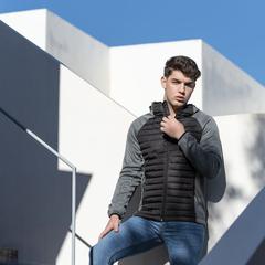 Vue Veste Kimpal de couleur bleu| Krokrodeal