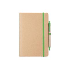 Vue Cahier Esteka de couleur vert| Krokrodeal