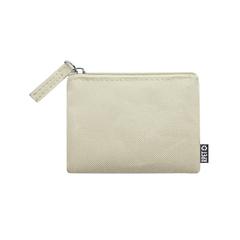 Vue Porte Monnaie Nelsom de couleur beige| Krokrodeal