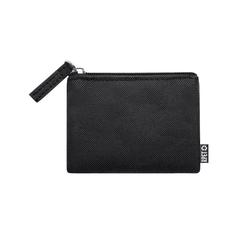 Vue Porte Monnaie Nelsom de couleur noir| Krokrodeal