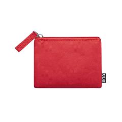 Vue Porte Monnaie Nelsom de couleur rouge| Krokrodeal