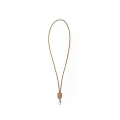 Vue Lanyard Merul de couleur beige| Krokrodeal