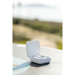 Vue Écouteurs Vinzer de couleur blanc| Krokrodeal