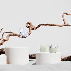 Vue générale Boucles d'Oreille Moss | Krokrodeal
