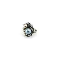 Vue générale Bague Ajustable Pleus | Krokrodeal