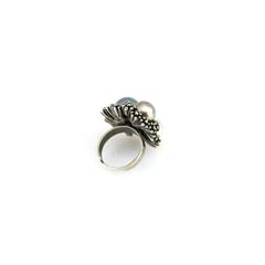 Vue générale Bague Ajustable Pleus | Krokrodeal