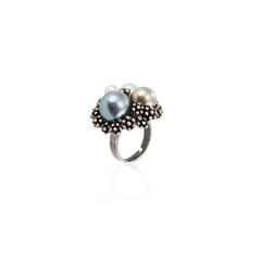 Vue générale Bague Ajustable Pleus | Krokrodeal