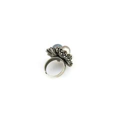 Vue générale Bague Ajustable Pleus | Krokrodeal