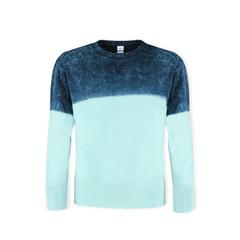 Vue Sweat-Shirt Adulte Truyi de couleur bleu| Krokrodeal