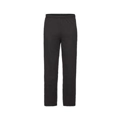 Vue Pantalon Lightweight Open Hem de couleur noir| Krokrodeal