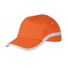 Vue Casquette Line de couleur orange| Krokrodeal