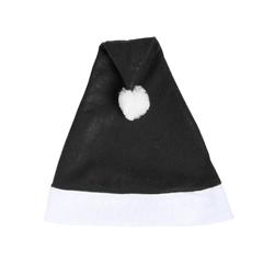 Vue Bonnet Papa Noël Papa Noel de couleur noir| Krokrodeal