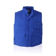 Vue Gilet Málaga de couleur bleu| Krokrodeal