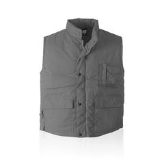 Vue Gilet Málaga de couleur gris| Krokrodeal