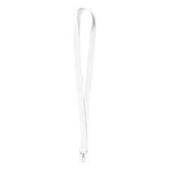 Vue Lanyard Neck de couleur blanc| Krokrodeal