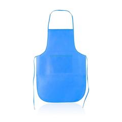 Vue Tablier Chef de couleur bleu| Krokrodeal