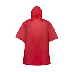 Vue Poncho Montello de couleur rouge| Krokrodeal