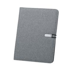Vue Porte-Documents Neco de couleur gris| Krokrodeal