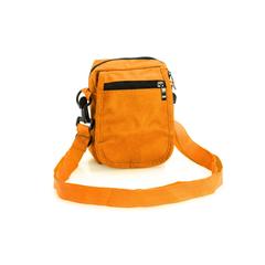 Vue Bandoulière Karan de couleur orange| Krokrodeal