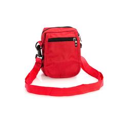 Vue Bandoulière Karan de couleur rouge| Krokrodeal