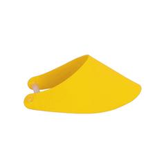 Vue Visière Sunday de couleur jaune| Krokrodeal