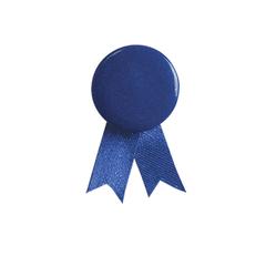 Vue Pin's Ruban Solidario de couleur bleu| Krokrodeal