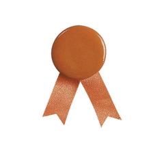 Vue Pin's Ruban Solidario de couleur orange| Krokrodeal