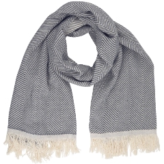 Echarpe grise personnalisable coton | Krokrodeal sobriété energétique